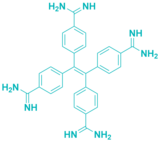 Ethylene, tetrakis(p-amidinophenyl)-