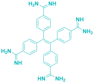 Ethylene, tetrakis(p-amidinophenyl)-