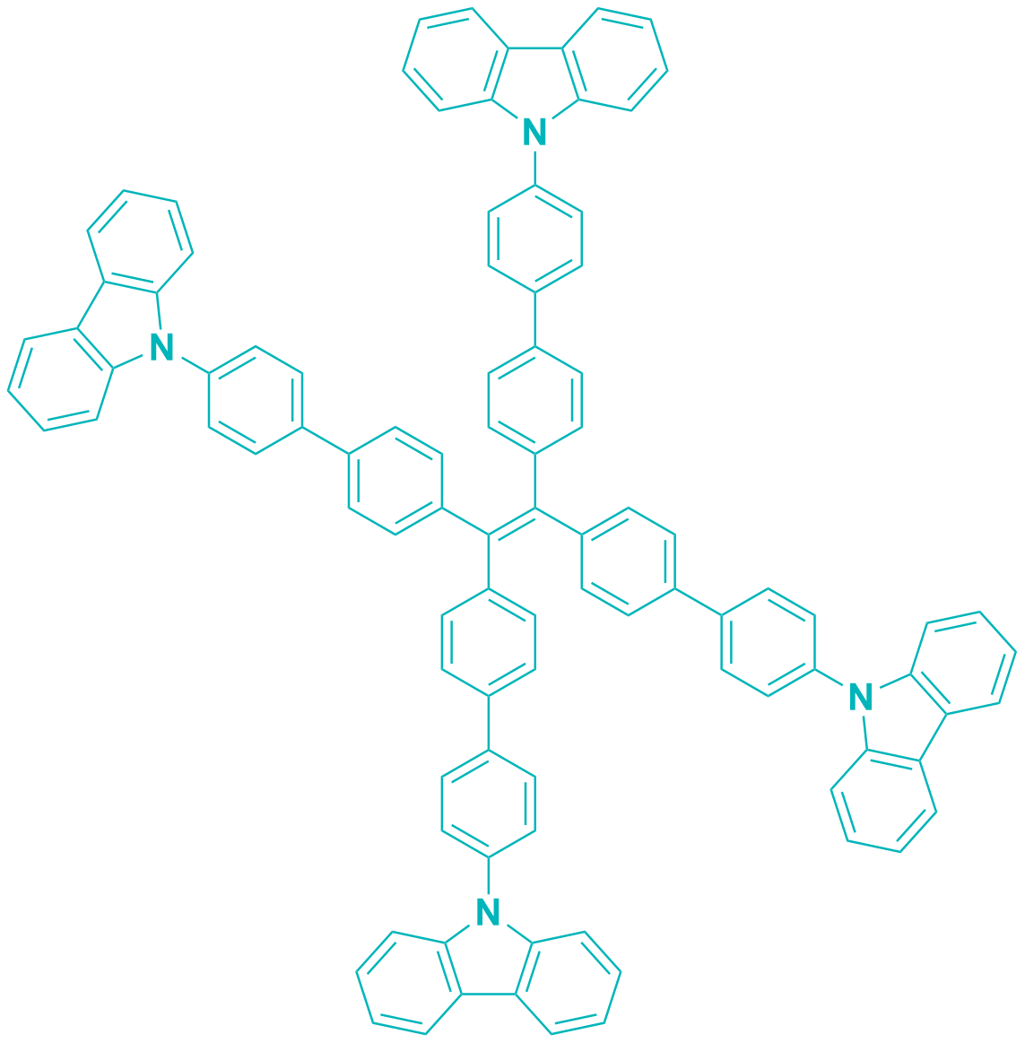 1,1,2,2-tetrakis(4'-(9H-carbazol-9-yl)[1,1'-biphenyl]-4-yl)ethene