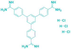 5'-(4-carbamimidoylphenyl)-[1,1':3',1''-terphenyl]-4,4''-bis(carboximidamide),hydrochloride(1:3)